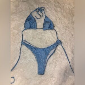 Blue bikini